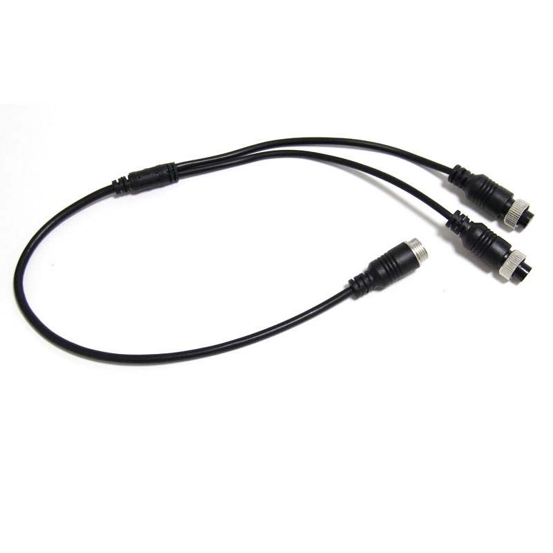 Male 4-PIN to TWO Female 4-PIN Cable