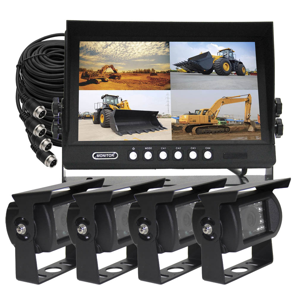 9 Inch Truck Quad Display Reverse Camera Kit