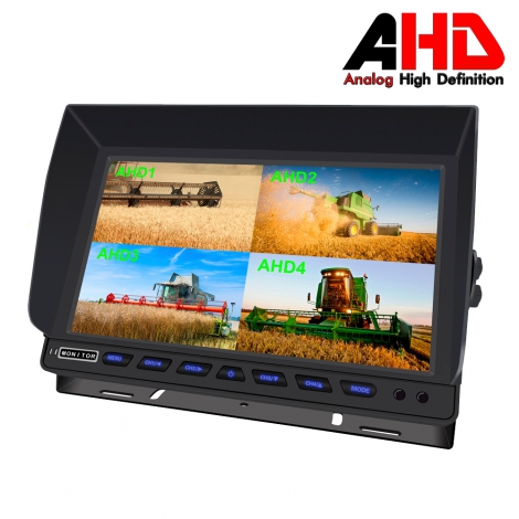 10.1 Inch 1080P AHD Truck LCD Quad Monitor