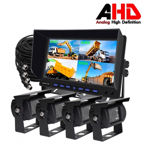 7 Inch AHD 1080P Car Quad Monitor Camera System