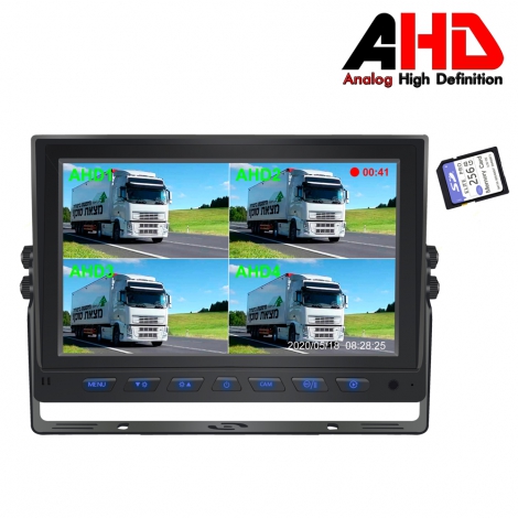9 Inch Car AHD 1080P DVR Quad Monitor
