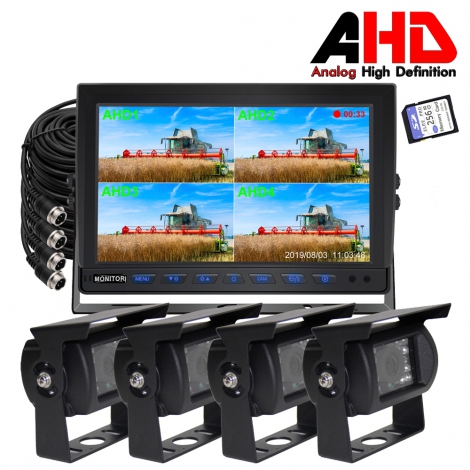 10.1 Inch AHD Recordable Reversing Camera Kit with 4 Cameras