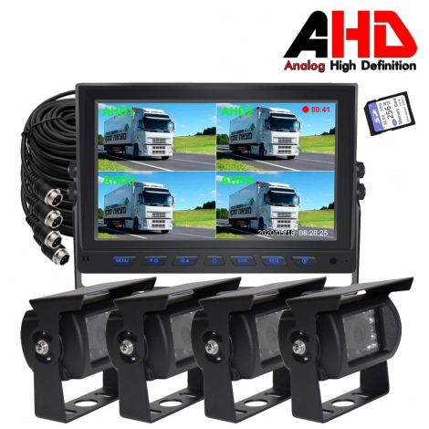 9 Inch Commercial Vehicle Rear View AHD DVR Monitor System