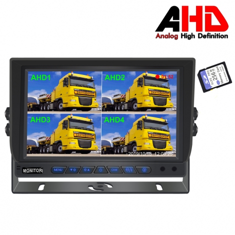7 Inch Car AHD 1080P DVR Quad Monitor