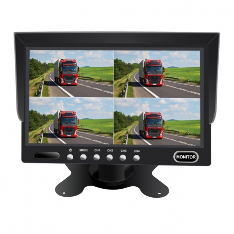 7 INCH HEAVY DUTY 4CH REAR VIEW MONITOR