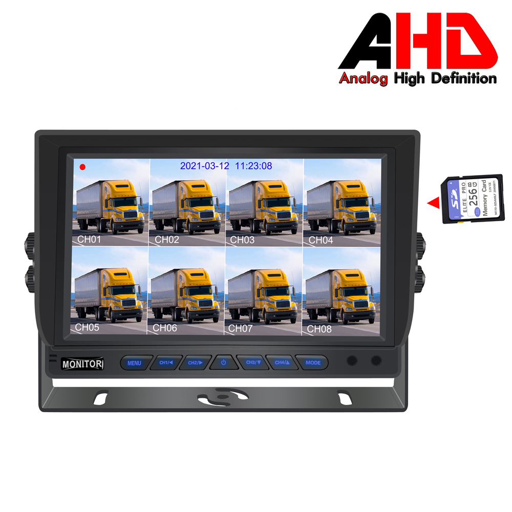 7 Inch 8 Channel Car AHD 1080P DVR Monitor