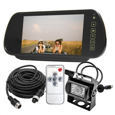 7 Inch Car Mirror View Monitor Kit
