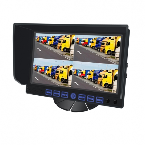 7-Inch Heavy Duty LCD Quad View Monitor