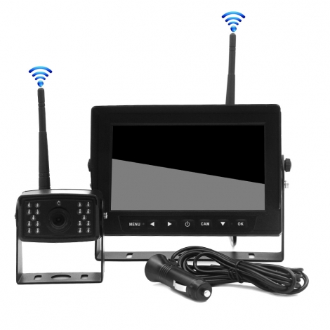 7″ IP69K Monitor Wireless Camera System (incl. 1 x camera) – DC12/24V