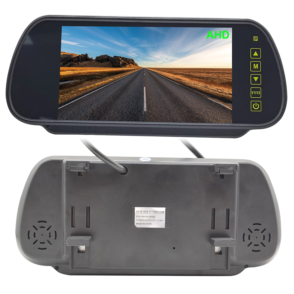 7 Inch AHD Clip on and Mounted Mirror Monitor