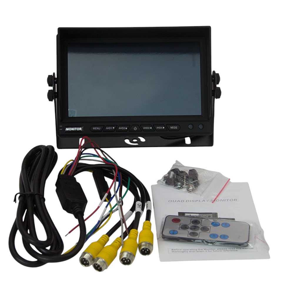 7 Inch AHD 1080P Quad LCD Widescreen Monitor