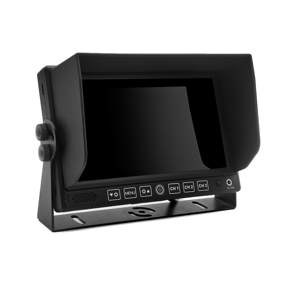 7-Inch AHD 1080P TFT Digital Monitor With Removable Sun Visor - 3CH Input