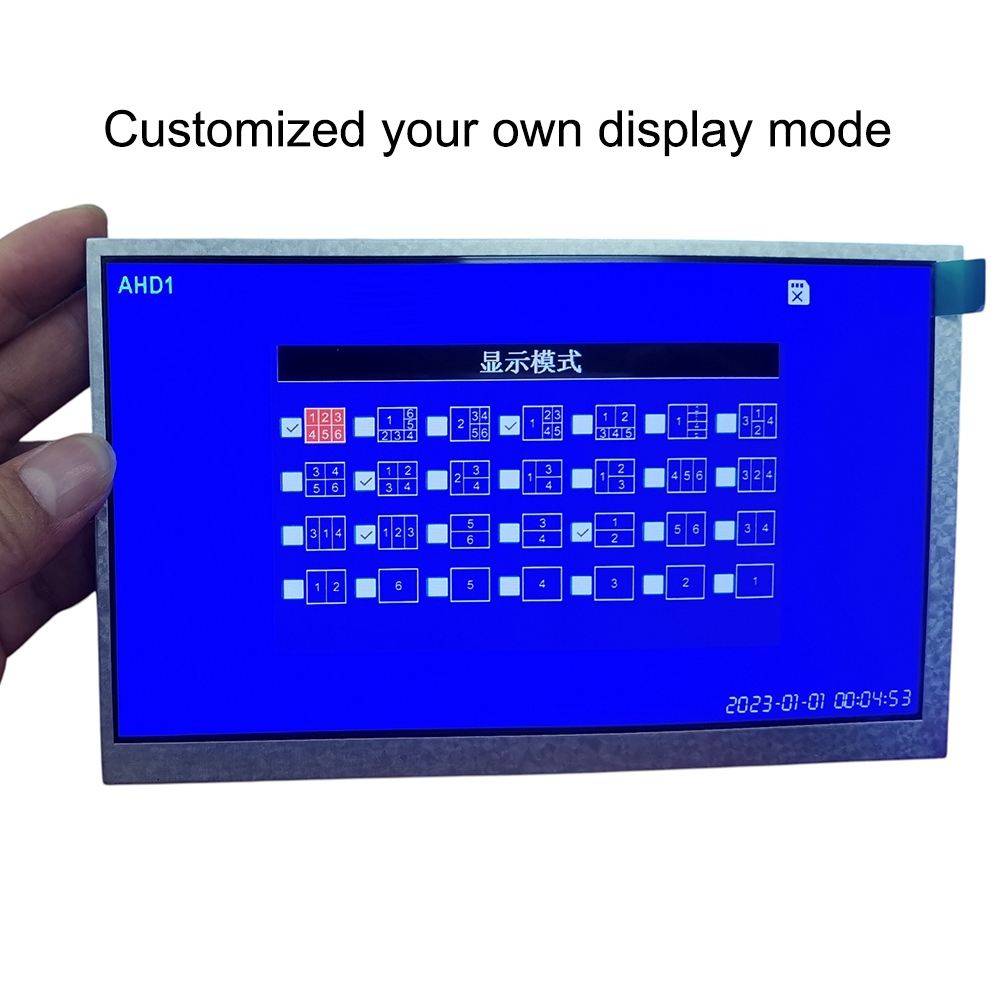 7 Inch AHD 1080P Quad LCD Widescreen Monitor