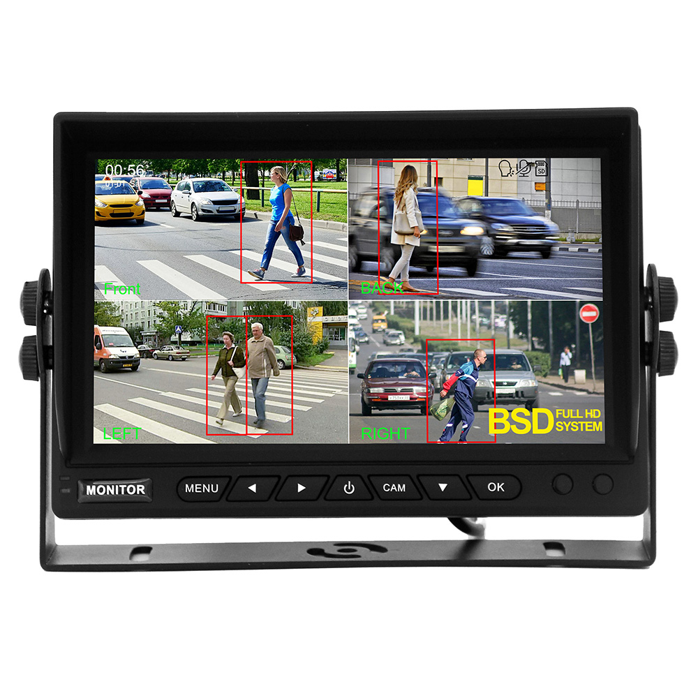 7 Inch AHD Quad DVR BSD Monitor