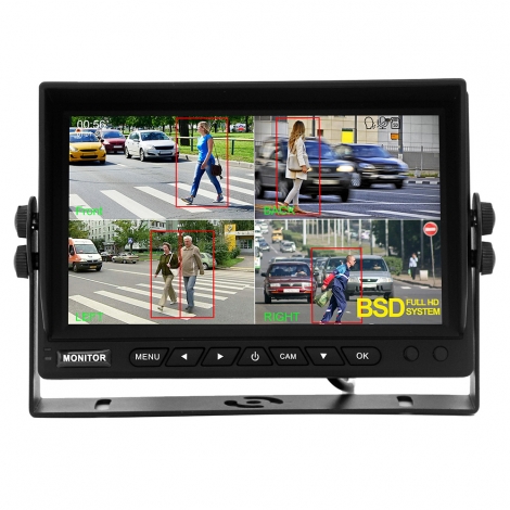 7 Inch AHD Quad DVR BSD Monitor
