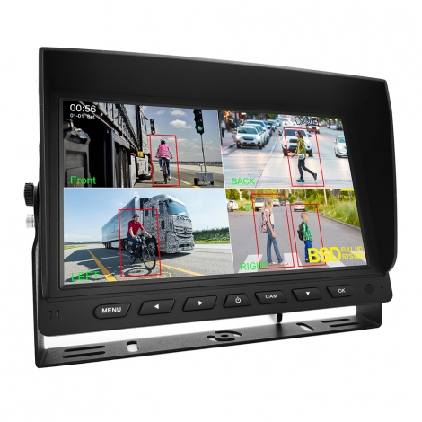 9 Inch IPS 4CH Blind Spot BSD Monitor