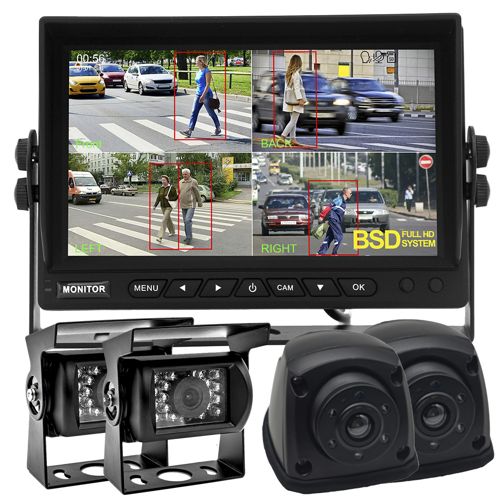 7 Inch Truck Blind Spot Detection System