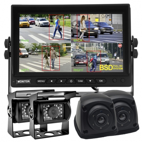 7 Inch Truck Blind Spot Detection System